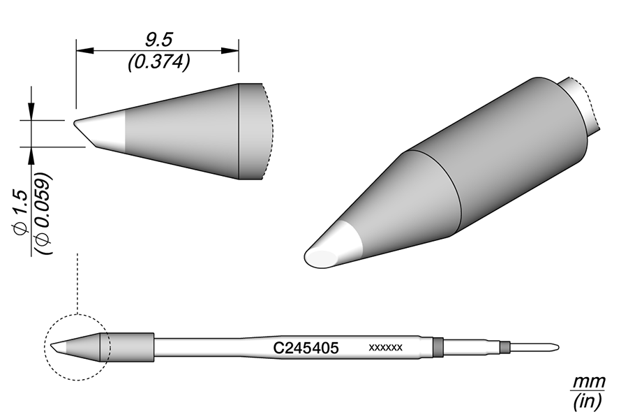 C245405 - Bevel Cartridge Ø 1.5 HT